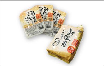 Packaged steamed rice, Niigata Koshihikari