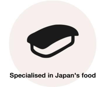 Specialised in Japan's food