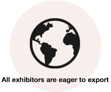 All exhibitors are eager to export