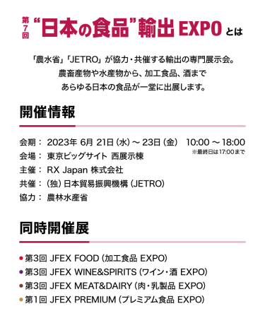 第7回 "日本の食品"輸出EXPOとは